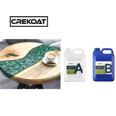 Cubierta de mesa de cristal claro de cepillo endurecedor de resina epoxi 2 parte resistente a los impactos