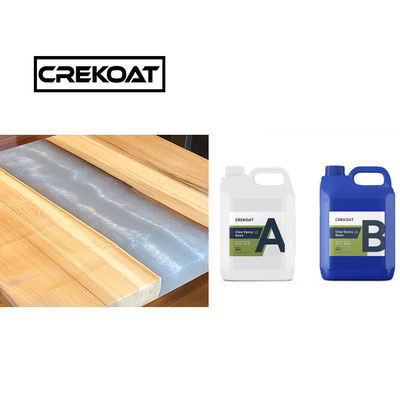 Trabajo de la madera Resistente a los rayos UV Epoxi de la mesa del río Resistencia al impacto de la resina de alto brillo