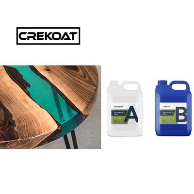 Agua de cepillado clara, profunda, verter resina epoxi libre de BPA, alto brillo para mesas de madera