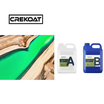 Cubierta de mesa de cristal claro de cepillo endurecedor de resina epoxi 2 parte resistente a los impactos