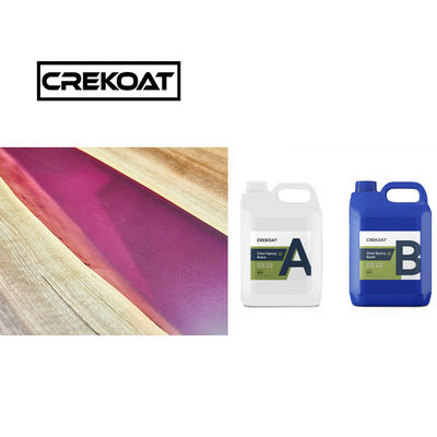 Cubierta de mesa de cristal claro de cepillo endurecedor de resina epoxi 2 parte resistente a los impactos