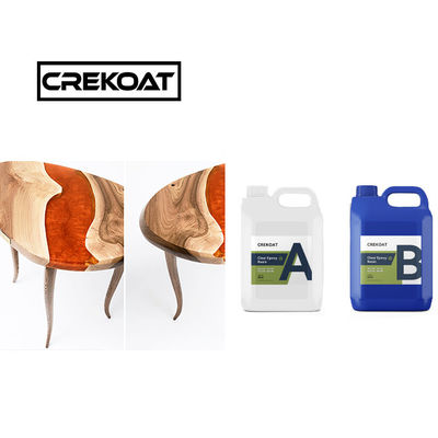 Resina epoxi de vidrio líquido polivalente arenada en el borde del río Resina epoxi de mesa