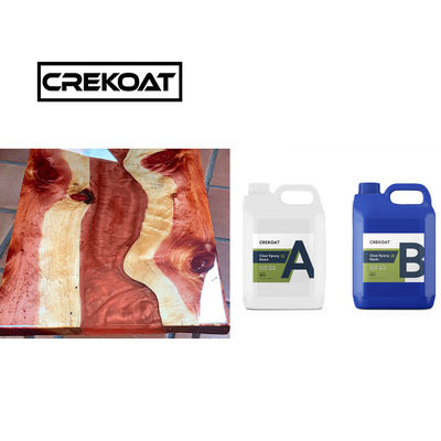 Pegar Dos Componentes Profundo Vertir Resina Epoxi 100% Sólidos Ultra Claros