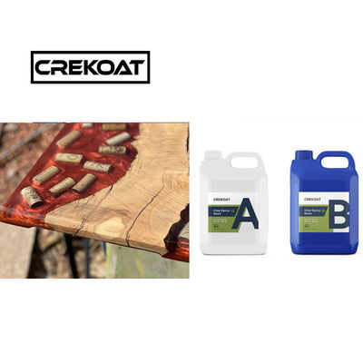 Pegar Dos Componentes Profundo Vertir Resina Epoxi 100% Sólidos Ultra Claros