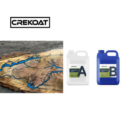 Agua de cepillado clara, profunda, verter resina epoxi libre de BPA, alto brillo para mesas de madera