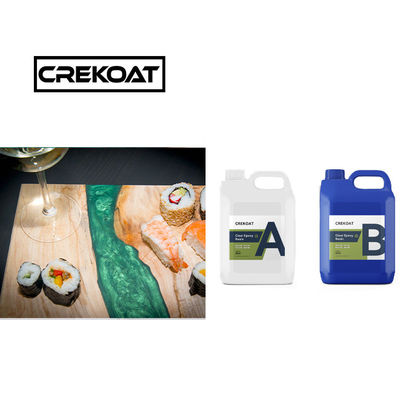 Libre de VOC Resina epoxi clara de la parte superior de la mesa Bajo olor Live Edge Resina epoxi larga cura