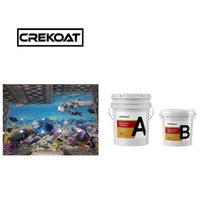 Pintura epoxi transparente de hormigón endurecido Pintura epoxi de hormigón con bajo olor