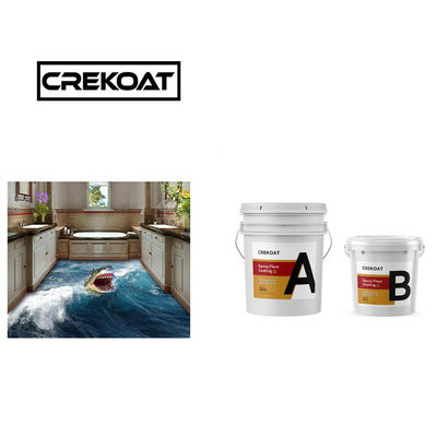 Pintura epoxi transparente de hormigón endurecido Pintura epoxi de hormigón con bajo olor