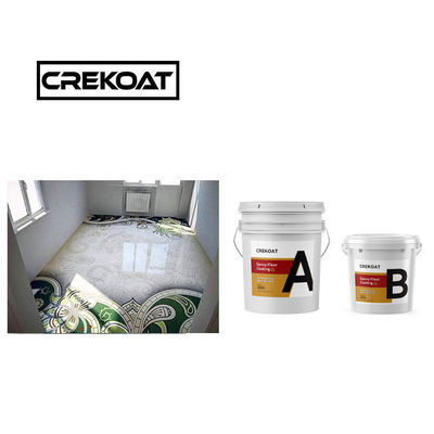 Higiene Eco-amigable Revestimiento de piso de resina epoxi Bajo olor Durabilidad de 3 mm