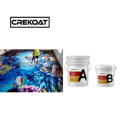 Revestimiento de suelo de resina epoxi antideslizante de 1 mm sin burbujas TDS transparente