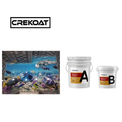 Revestimiento de suelo de resina epoxi resistente a los ácidos para secado libre de polvo 3 mm autonivelación