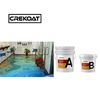 Revestimiento de suelo de resina epoxi resistente a los ácidos para secado libre de polvo 3 mm autonivelación