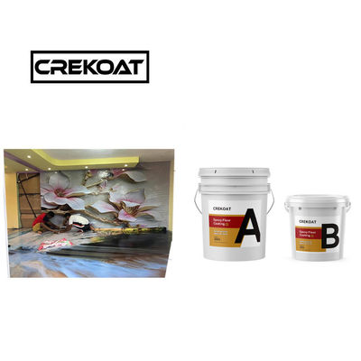Revestimiento de piso de resina epoxi 3D transparente auto nivelación 1 mm Eco amigable