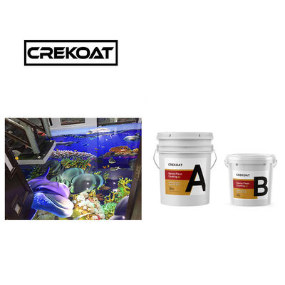 Revestimiento de piso de resina epoxi brillante Revestimiento de piso 3D sin costuras endurecido