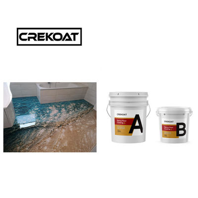 Revestimiento de suelo de resina epoxi transparente degradable 3D metálico sin grietas MSDS