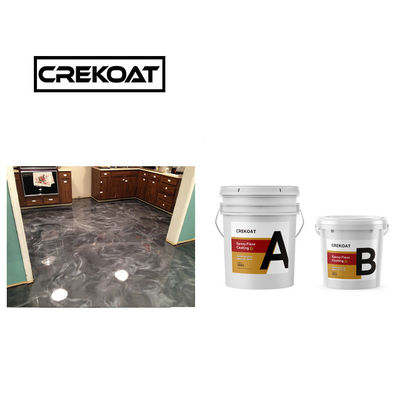 Revestimiento de piso epoxi metálico inodoro Revestimiento de piso epoxi de mármol en aerosol