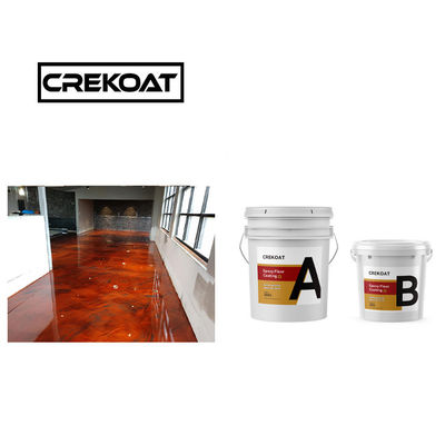 Pigmento de dos componentes de pintura epoxi sin costura de pintura de piso epoxi rodillo limpiable