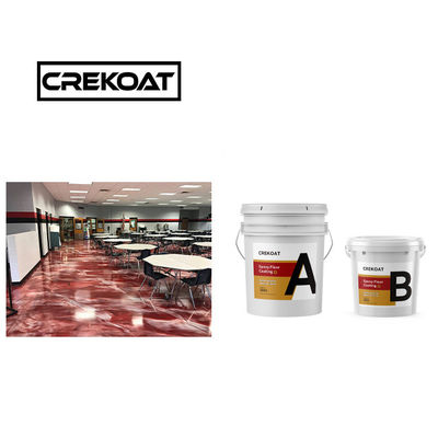 Topcoats Seca rápida Revestimiento de piso de resina epoxi Pintura de alto brillo Metálico
