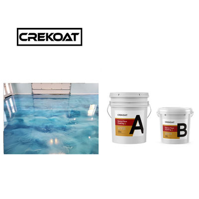 Revestimiento de resina epoxi cristalina transparente sin costuras Cero COV 100% sólidos