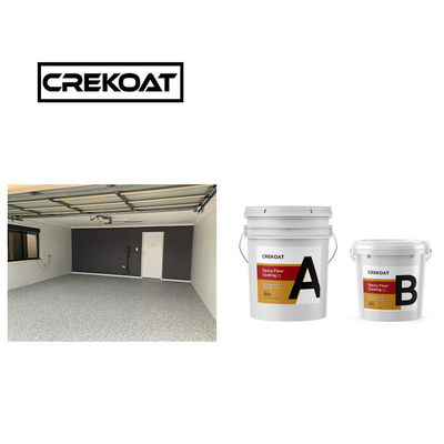 Alto contenido de sólidos Revestimiento de suelo poliaspartico / pintura con baja olor: proporción de mezcla 1: 1