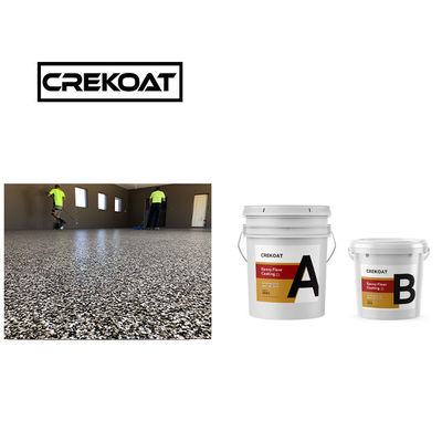 Pintura de piso de resina epoxi sin costura de curado rápido pintura decorativa de hormigón en escamas