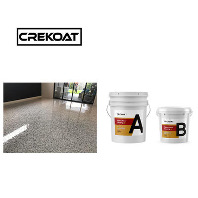 Revestimiento de suelo alifático poliaspartico de polímero sólido sin COV Revestimiento de concreto