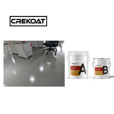 Pintura de piso epoxi de construcción de alto brillo líquido con dos componentes de curado rápido TDS