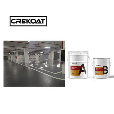 Revestimiento de suelo de uretano PU resistente Estabilidad UV flexible Dos componentes a base de agua