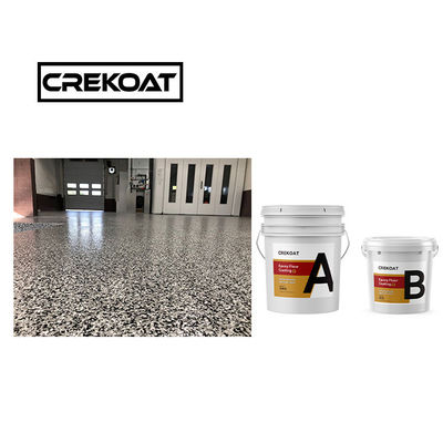 Pintura decorativa de piso epoxi poliespártica sin costuras de escamas de revestimiento epoxi