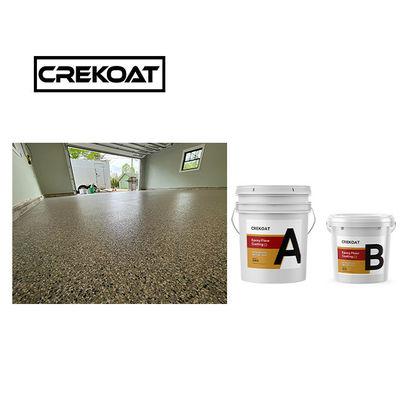 Resina de revestimiento de suelo de chapa epoxi de color claro y brillante