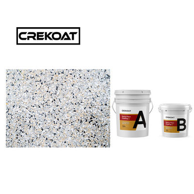 Revestimiento de suelo alifático poliaspartico de polímero sólido sin COV Revestimiento de concreto