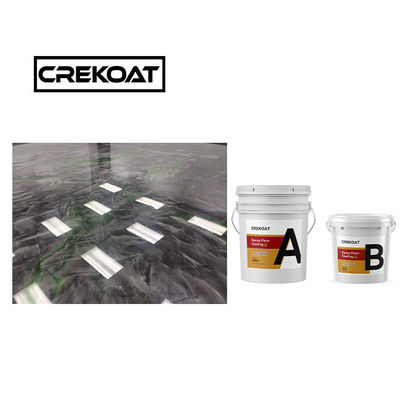 Nácreo Alta brillantez revestimiento de piso metálico epoxi Estabilidad de aspecto exótico