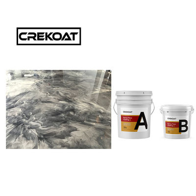 Revestimiento de piso de concreto metálico epoxi 3 mm endurecido sin costuras