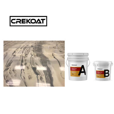 Puro revestimiento de suelo epoxi antiderrapante inodoro de baja viscosidad cero COV