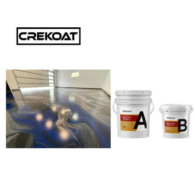 Inigualable encimera de escritorio Metal Epoxi revestimiento de suelo Cero COV Construcción alta sin costuras