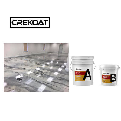 Inigualable encimera de escritorio Metal Epoxi revestimiento de suelo Cero COV Construcción alta sin costuras