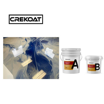 Viscosidad Pintura de piso de oro metálico de 1 mm Negro Revestimiento de piso epoxi sin costuras