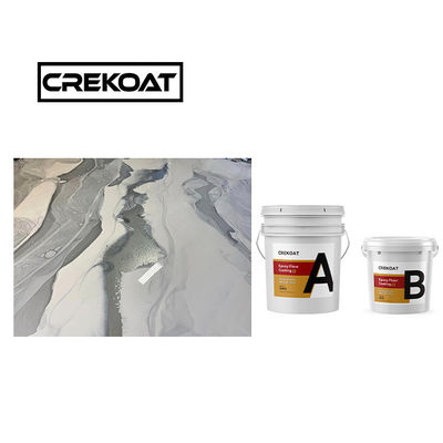 Revestimiento de suelo epoxi metálico azul brillante suavizado, no tóxico y con bajo olor TDS