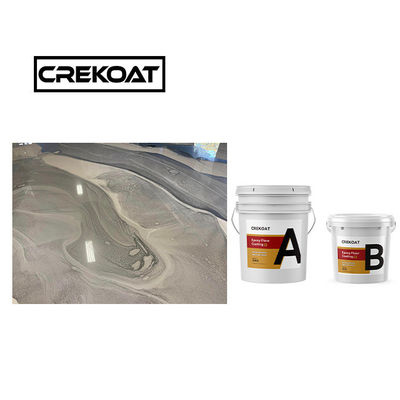 100% de sólidos de roca dura metálica de revestimiento de suelo epoxi Solvente a base de 1 mm