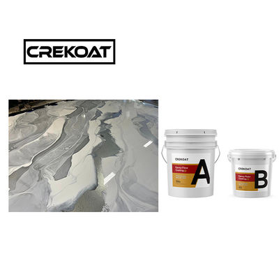 Casinos Blanco revestimiento de suelo metálico epoxi resistente a los arañazos endurecedor