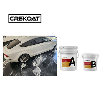 Revestimiento de suelo epoxi metálico azul brillante suavizado, no tóxico y con bajo olor TDS