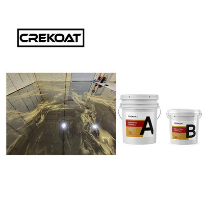 Revestimiento de suelo de epoxi metálico puro Gloss de revestimiento de epoxi libre de disolventes