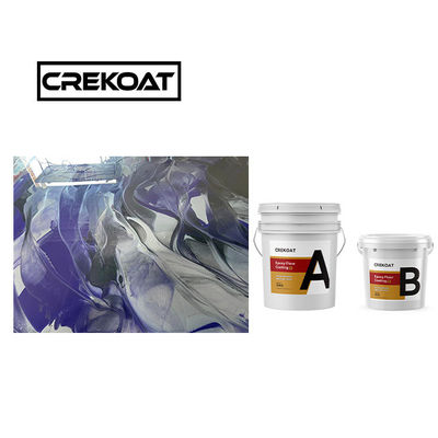 Revestimiento de piso de concreto metálico epoxi 3 mm endurecido sin costuras