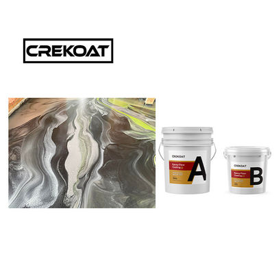 Pintura de revestimiento de piso epoxi metálico transparente resistente al agua