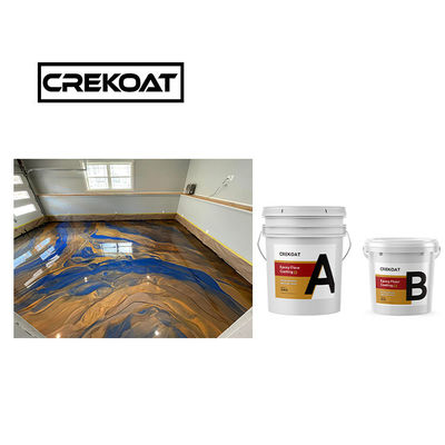 Pintura de piso epoxi de dos paquetes endurecedor resistente a productos químicos pintura epoxi brillante