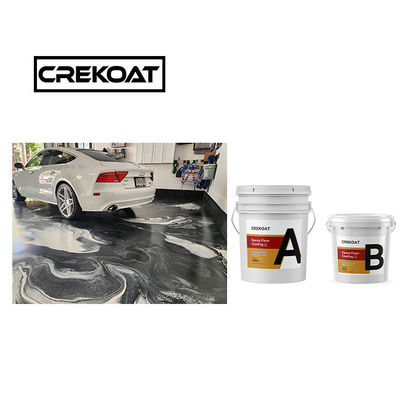 Cobre de alto brillo de pintura metálica epoxi de hormigón 3 mm 100% sólidos altos