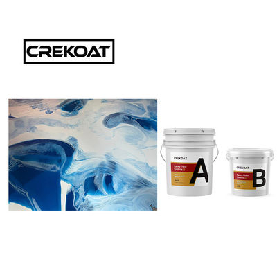 Cobre de alto brillo de pintura metálica epoxi de hormigón 3 mm 100% sólidos altos