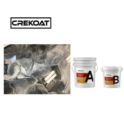 Revestimiento de resina epoxi cristalina transparente sin costuras Cero COV 100% sólidos