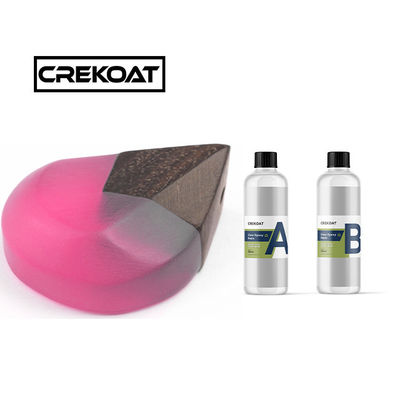 Kit de arte de resina epoxi cristalina clara artesanía auto nivelación mezcla fácil 1:1 relación