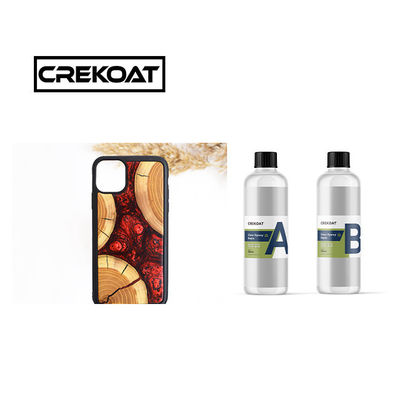 5 mm libre de disolventes pintura de resina epoxi transparente de arte de alto cristal sólido